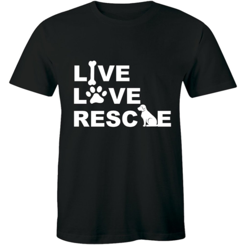 Live Love Rescue Adoption Animal Pet Dog T-shirt